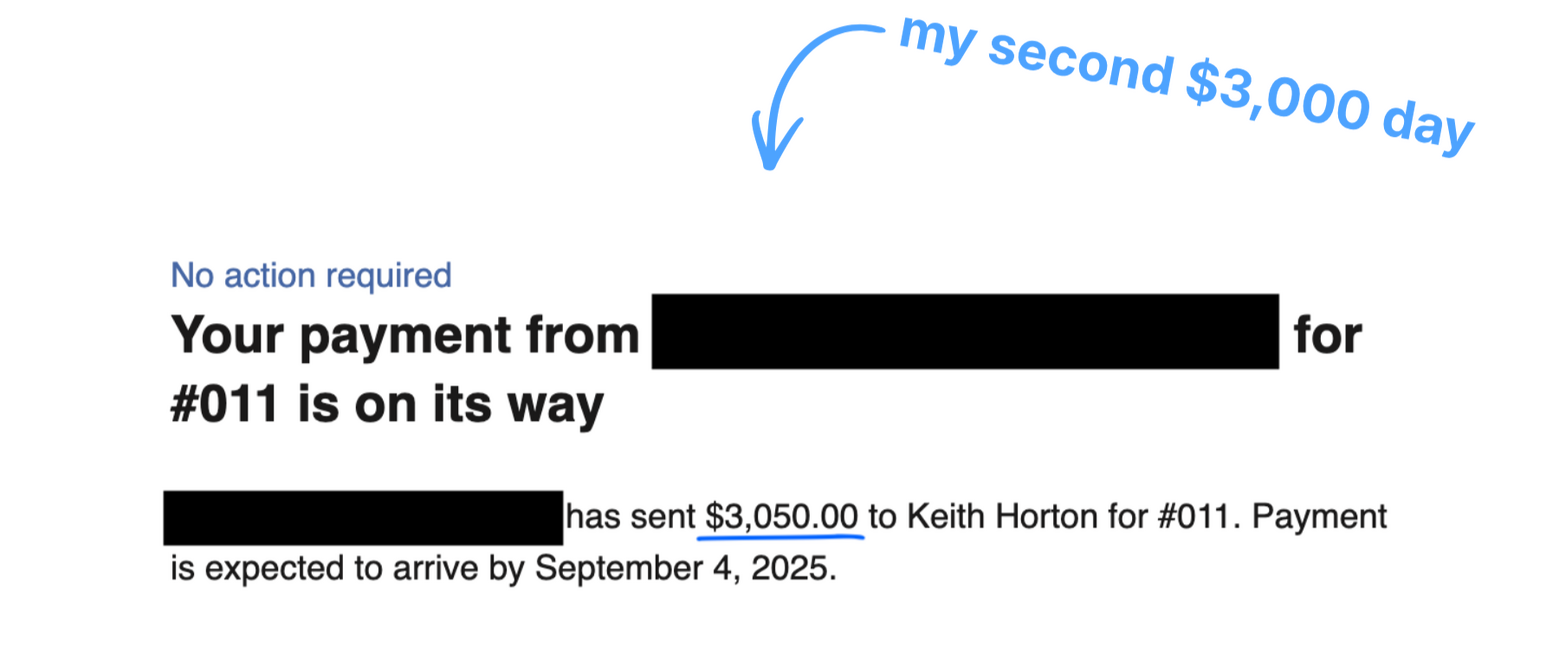 my second 3k day
