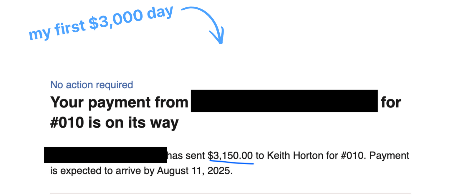 Keith working on laptop